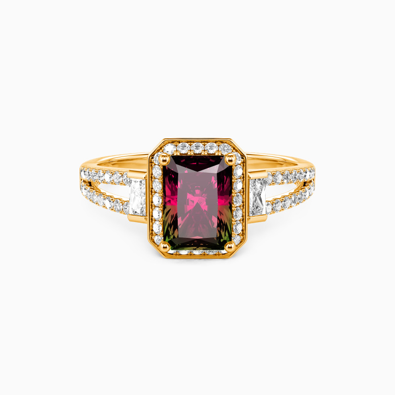 "You Will Always Be the One" Radiant Cut Halo Engagement Ring
