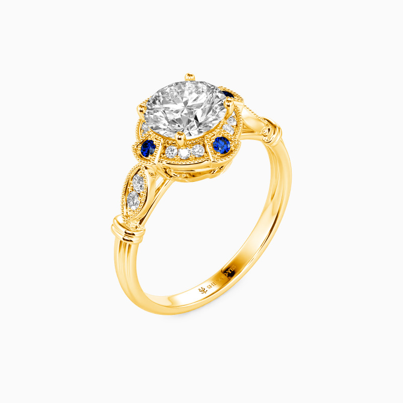 "I'm In The Mood For Love" Round Cut Halo Engagement Ring