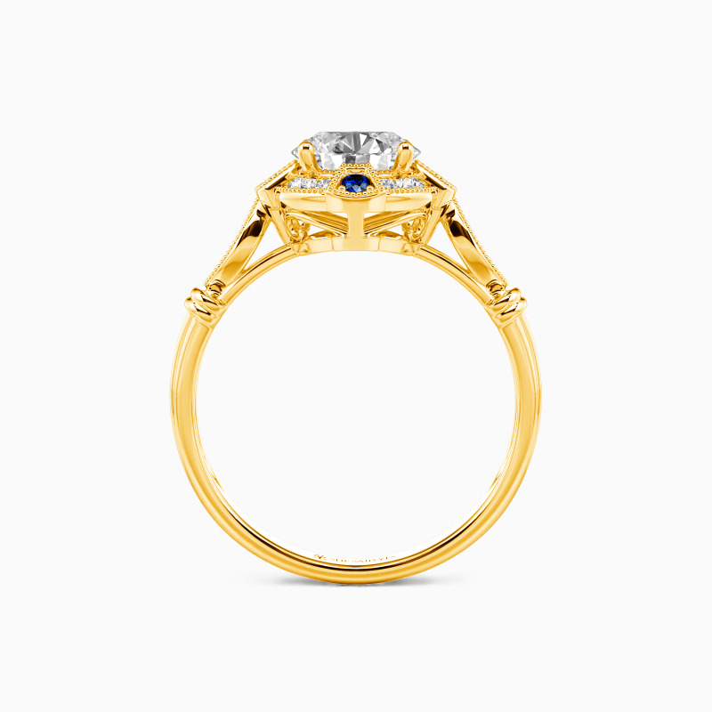 "I'm In The Mood For Love" Round Cut Halo Engagement Ring