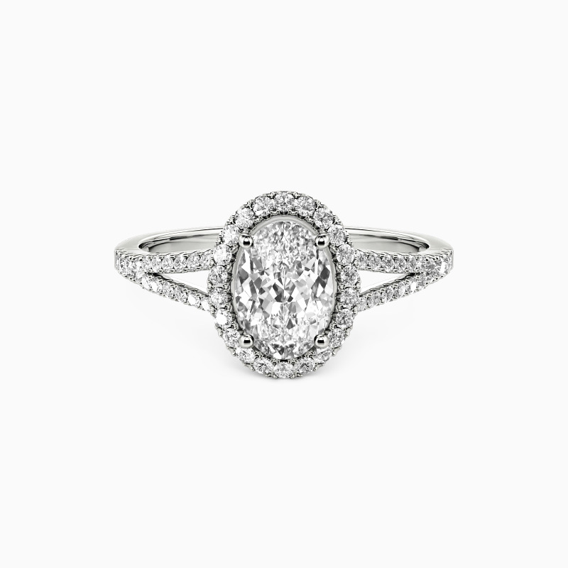 "My Heaven on Earth" Oval Cut Halo Engagement Ring
