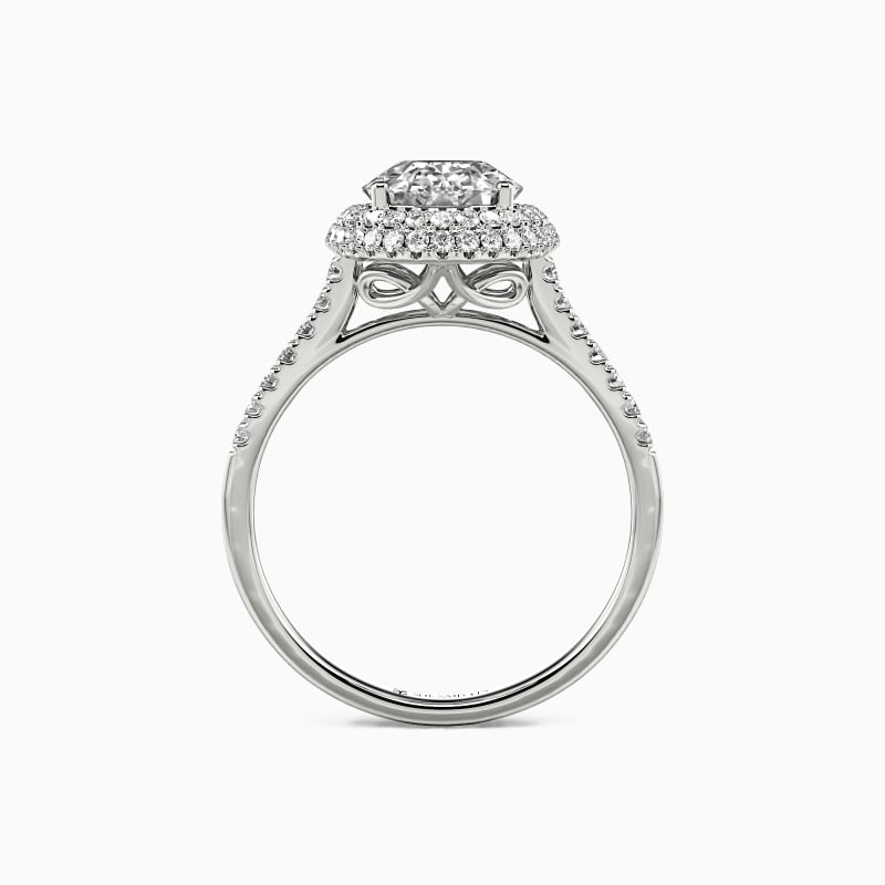 "Forever Obsession" Oval Cut Halo Engagement Ring