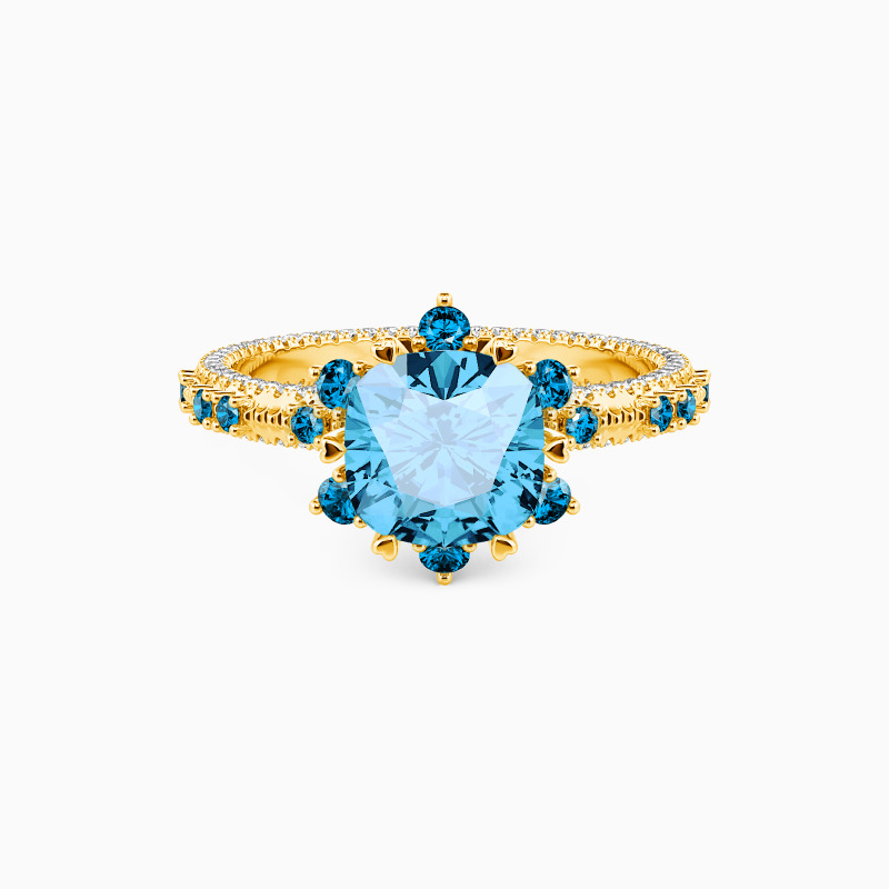 "Meant Only for You" Cushion Cut Halo Engagement Ring