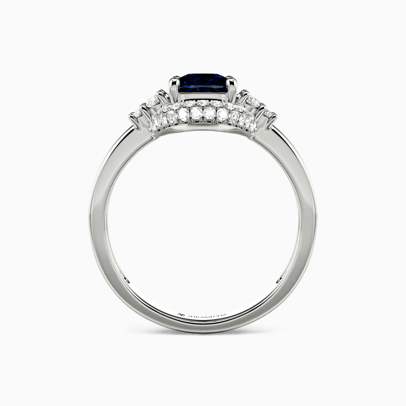 "Last Forever" Elongated Cushion Halo Engagement Ring