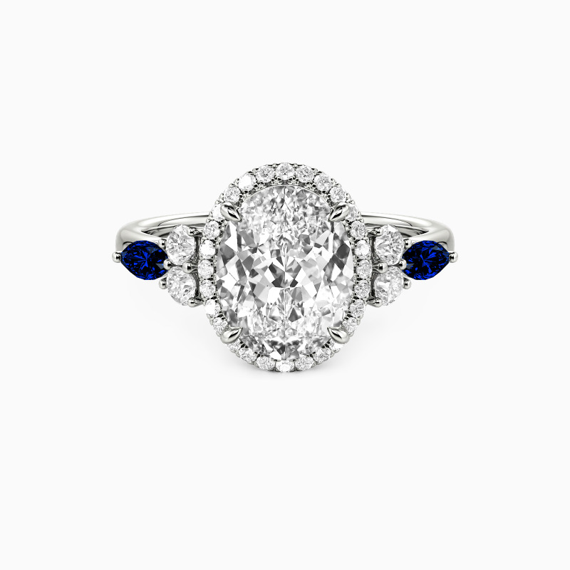 "No Words Needed" Oval Cut Halo Engagement Ring