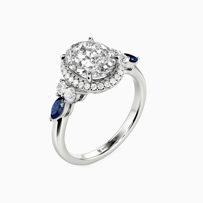 "No Words Needed" Oval Cut Halo Engagement Ring