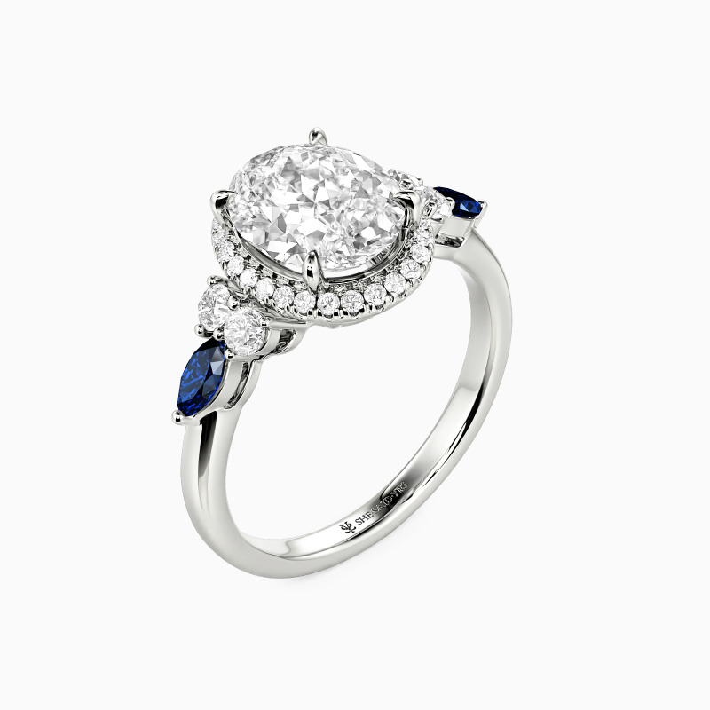 "No Words Needed" Oval Cut Halo Engagement Ring