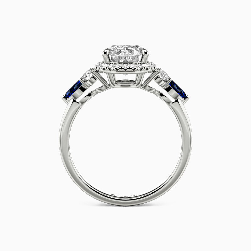 "No Words Needed" Oval Cut Halo Engagement Ring