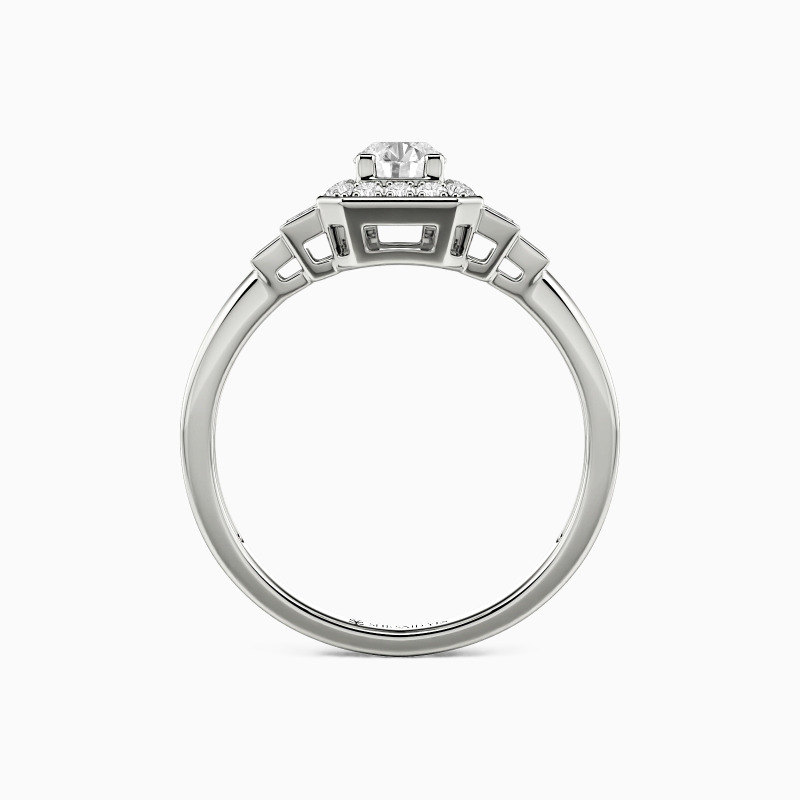 "This Moment Forward" Round Cut Halo Engagement Ring