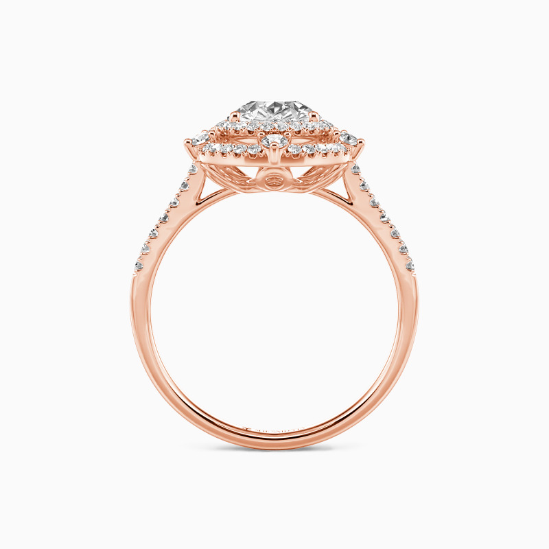 "Addicted To You" Pear Cut Halo Engagement Ring