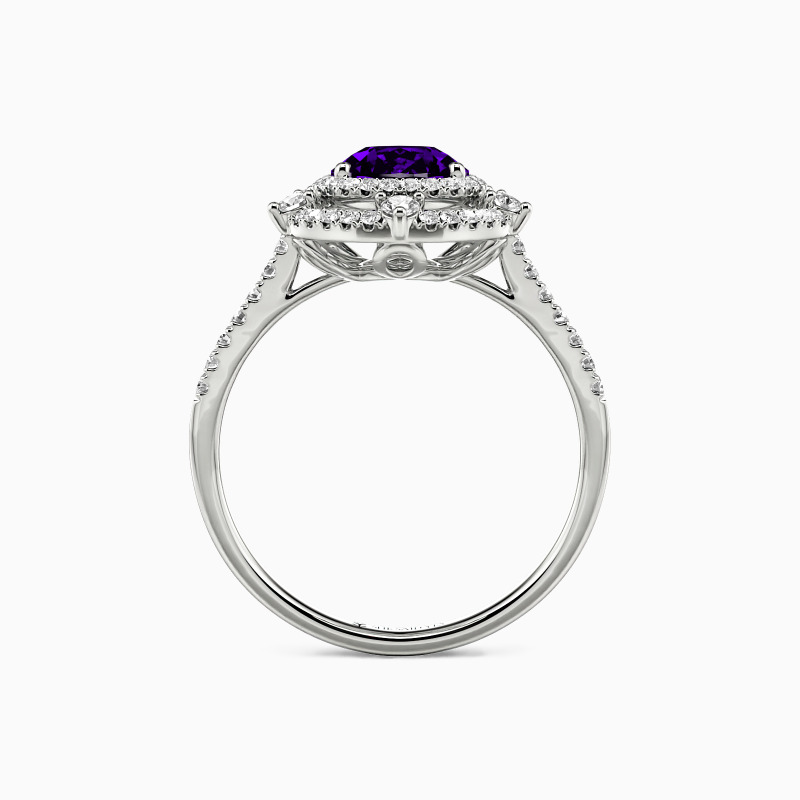 "Addicted To You" Pear Cut Halo Engagement Ring
