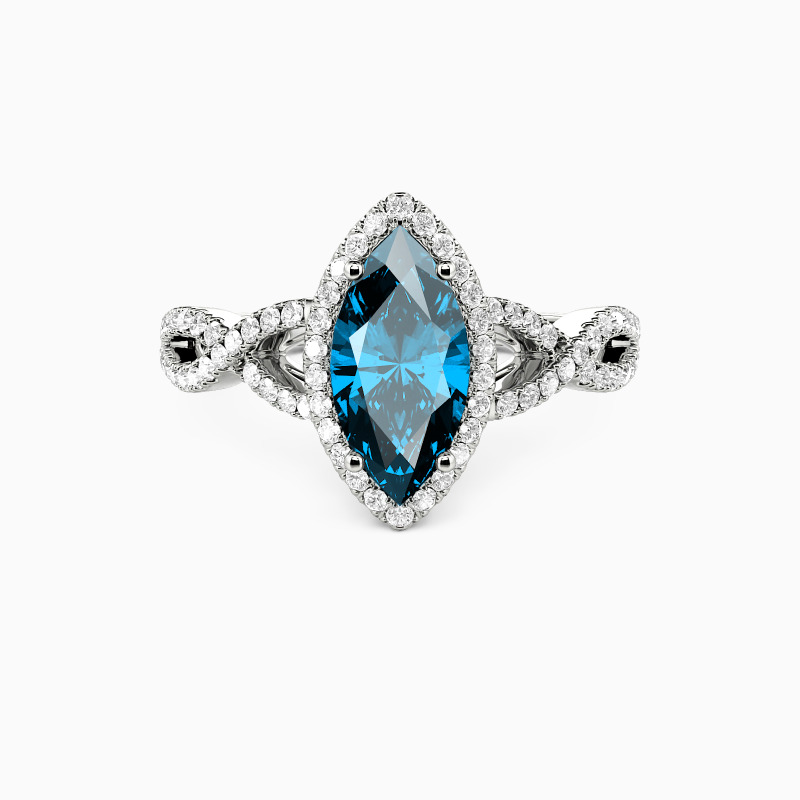 "The Pledge" Marquise Cut Halo Engagement Ring