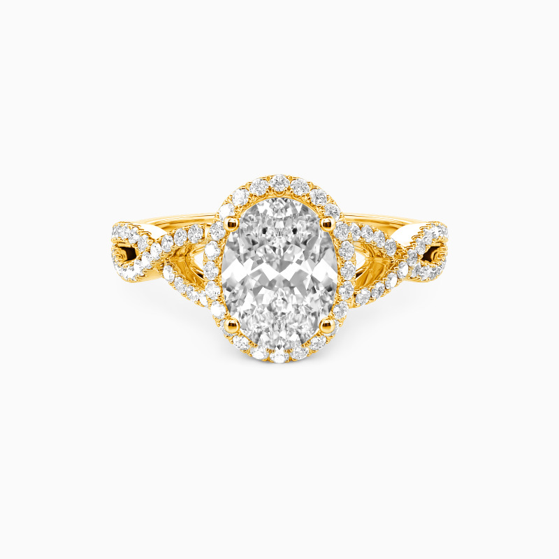 "Yours, Truly" Oval Cut Halo Engagement Ring