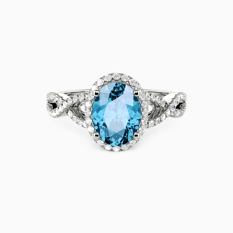 "Yours, Truly" Oval Cut Halo Engagement Ring