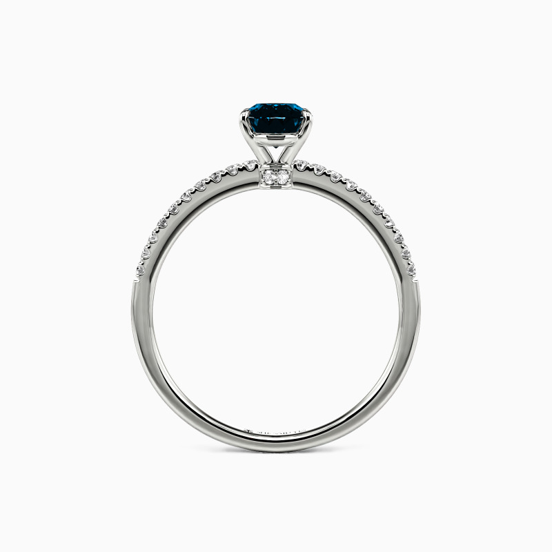 "Never Be Apart" 1.5ct Oval Cut Side Stone Engagement Ring
