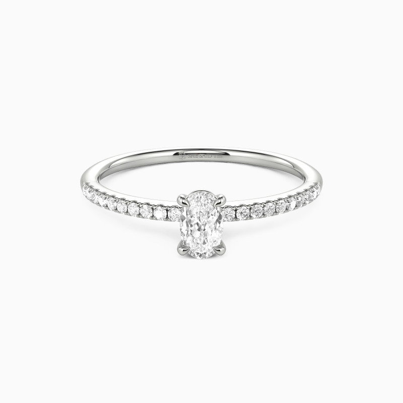 「奇跡のような出会い」オーバルカット エタニティ 婚約指輪 0.3ct