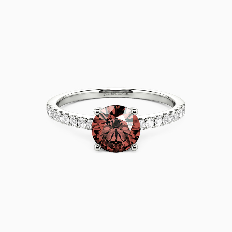 「愛は光」1.0ct ラウンドブリリアントカット ハーフエタニティ 婚約指輪