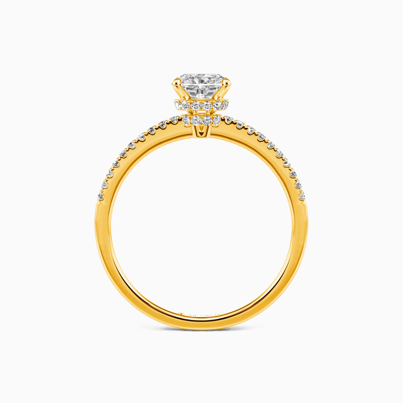 "You Make My Day" 2.5ct Cushion Cut Halo Engagement Ring