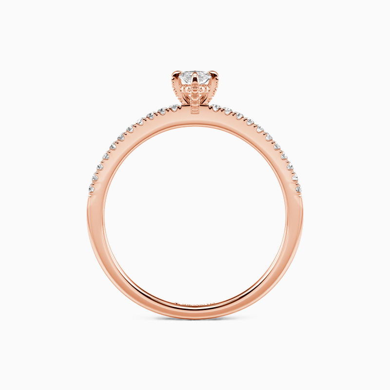 "Das Ewige Versprechen" Verlobungsring 0,5 ct Marquiseschliff mit Seitensteinen