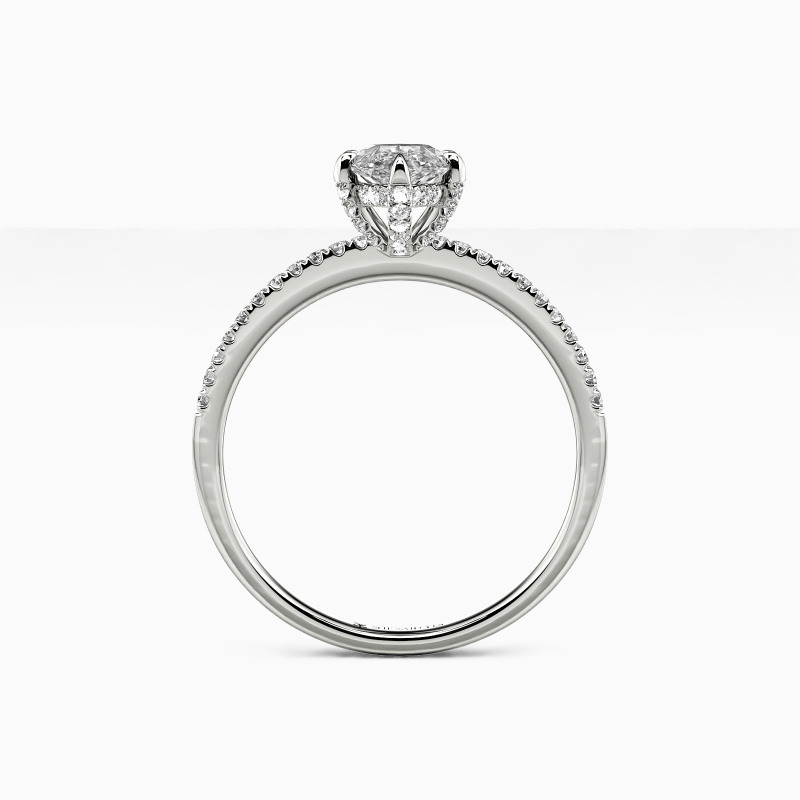 "The Forever Promise" 1ct Marquise Cut Side Stone Engagement Ring