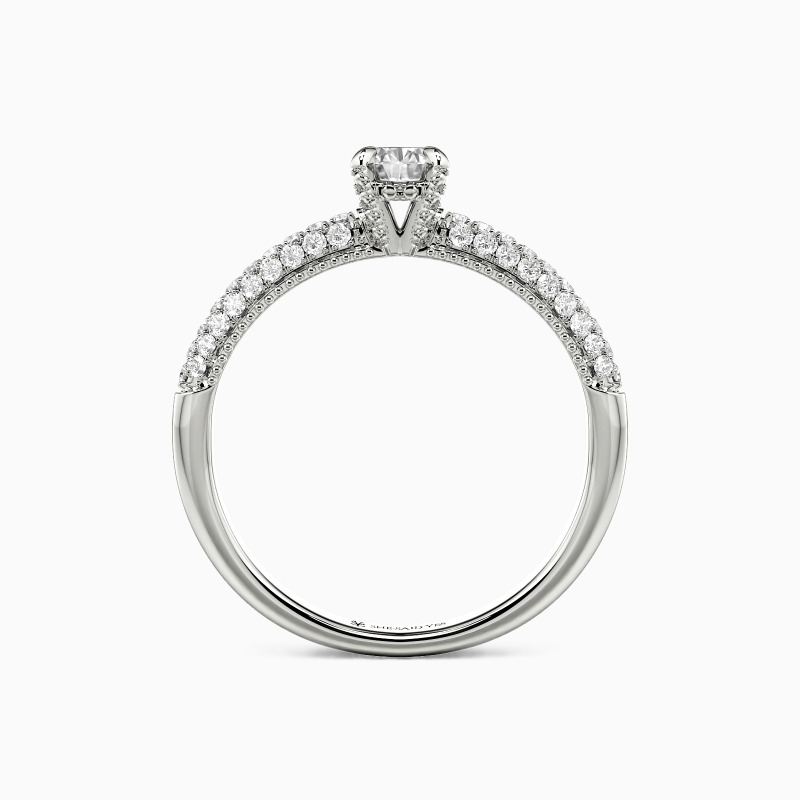 "Meine Schöne" Verlobungsring 0,3 ct Rundschliff mit Seitensteinen