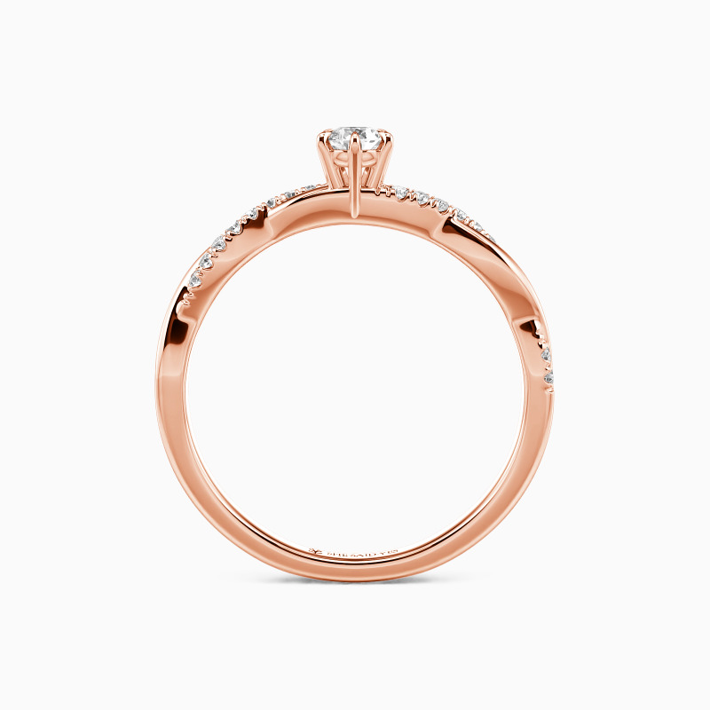 "Ehrenwort" Verlobungsring 0,8 ct Birnenschliff mit Seitensteinen