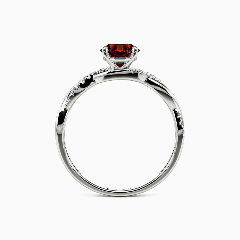 "Be Full Of Tenderness" 3ct Round Cut Side Stone Engagement Ring