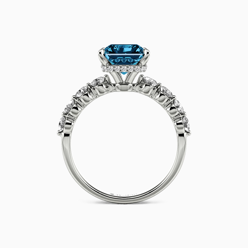 "Love Beyond Measure" Radiant Cut Side Stone Engagement Ring