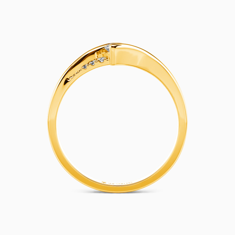 "Multiple Love By Infinity" Round Cut Side Stone Engagement Ring