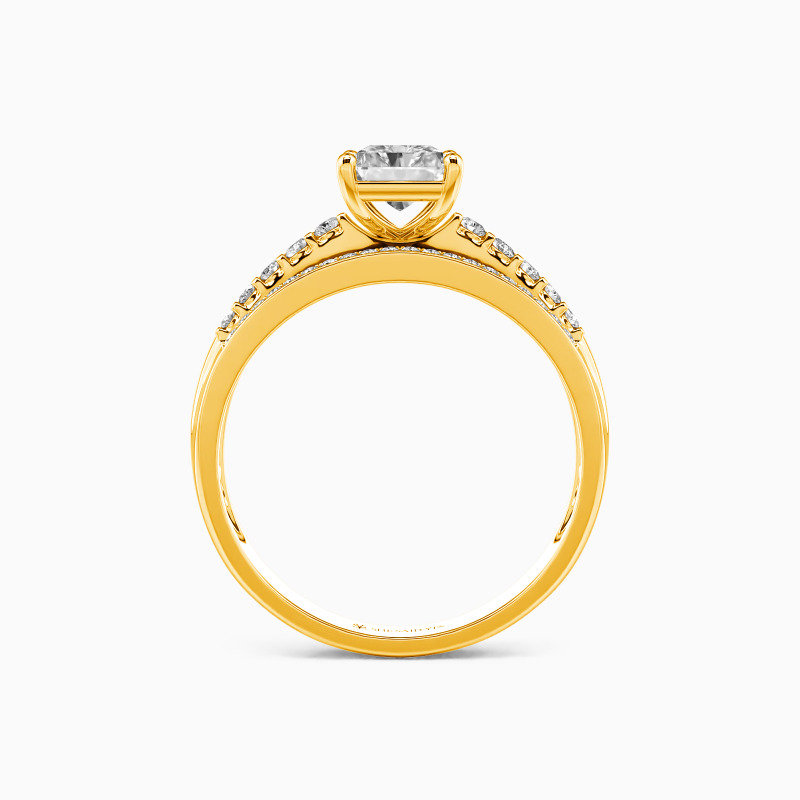 "All I Ever Need" Radiant Cut Side Stone Engagement Ring