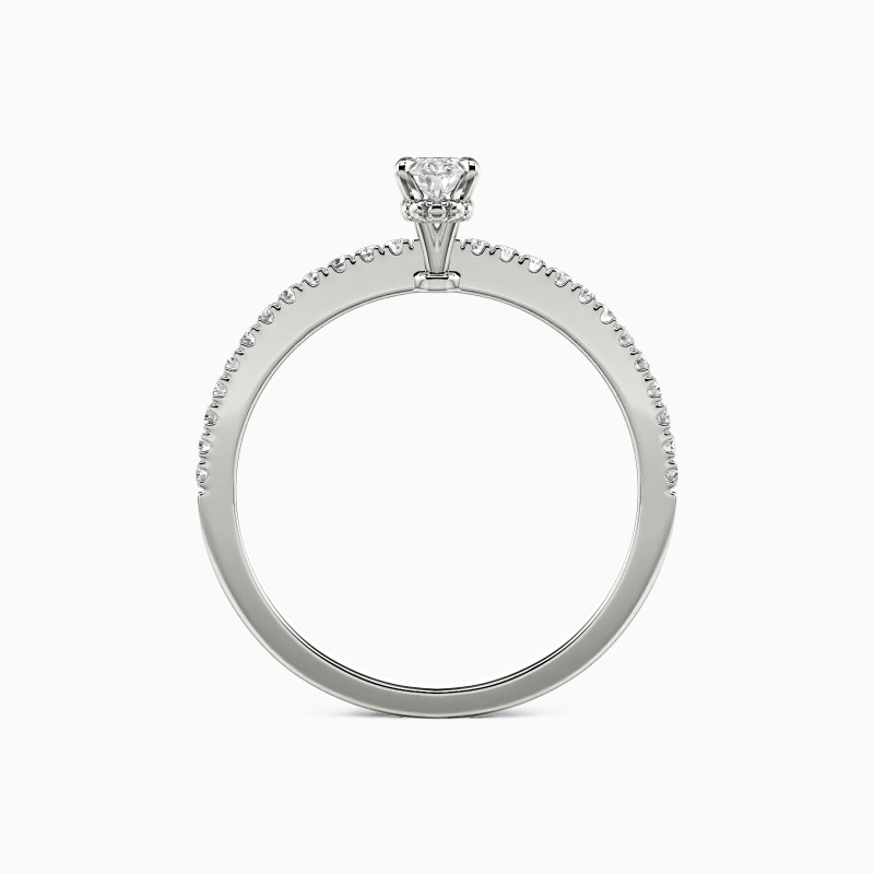 「ザ・ラブノート」 0.3ct オーバルカット・サイドストーン 婚約指輪