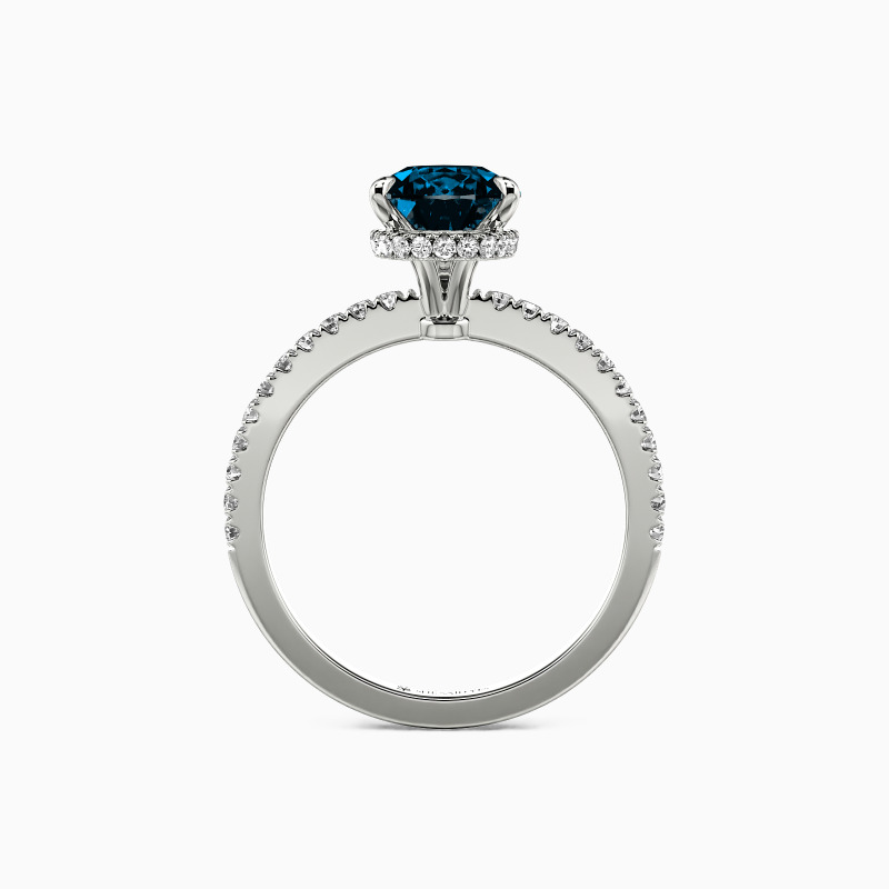 "I Cross My Heart" Pear Cut Side Stone Engagement Ring