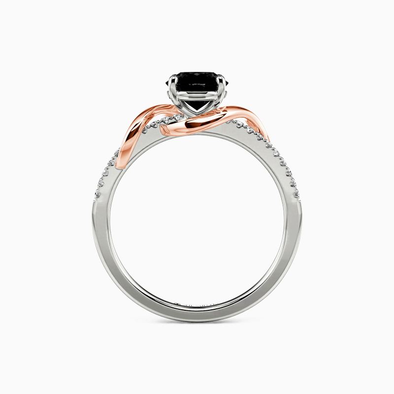 "Forever Right Now" Oval Cut Side Stone Engagement Ring