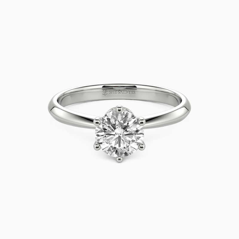 「心に誓う愛」 0.5ct ラウンドカット サイドストーン 婚約指輪