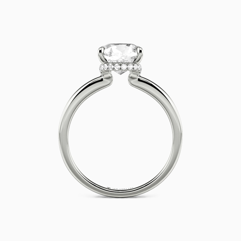 "Promise Me Forever" 4ct Pear Cut Side Stone Engagement Ring