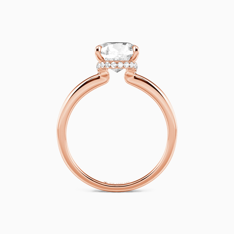 "Promise Me Forever" 2ct Pear Cut Side Stone Engagement Ring