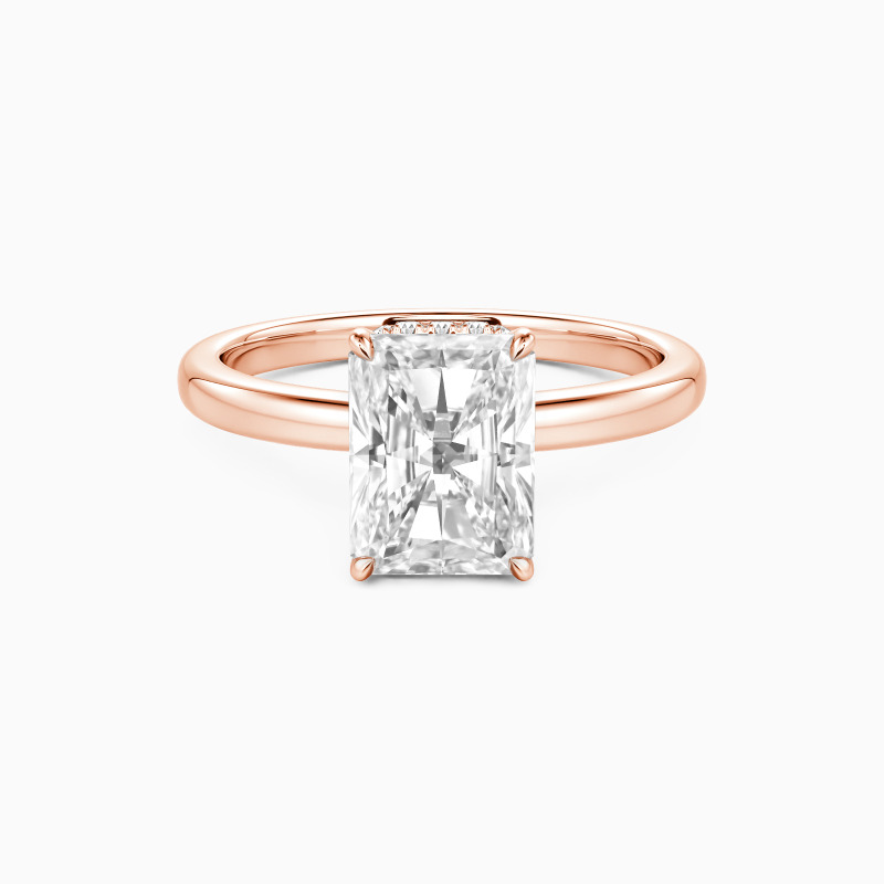 "Yours to Keep" 2ct Radiant Cut Side Stone Engagement Ring