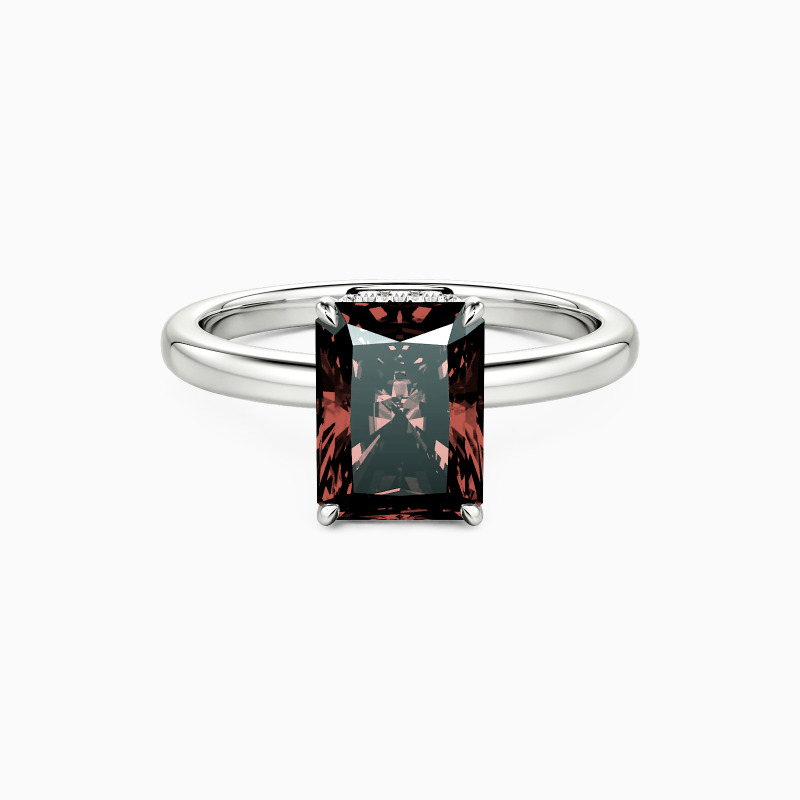 "Yours to Keep" 2ct Radiant Cut Side Stone Engagement Ring