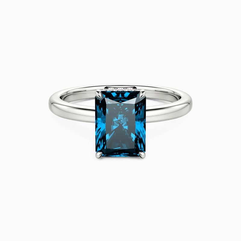 "Yours to Keep" 2ct Radiant Cut Side Stone Engagement Ring