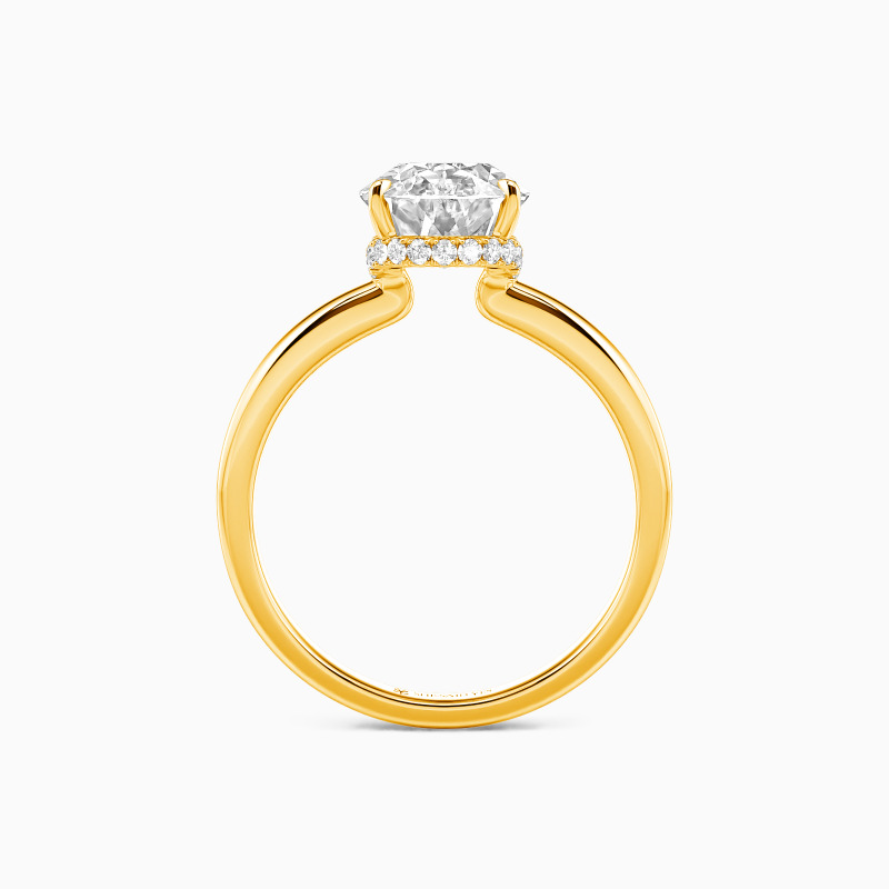 "Always and Only" 2ct Oval Cut Side Stone Engagement Ring
