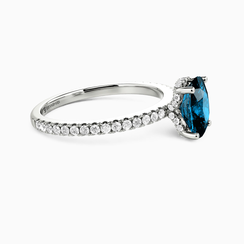 "Love You Like That" 2ct Elongated Cushion Side Stone Engagement Ring