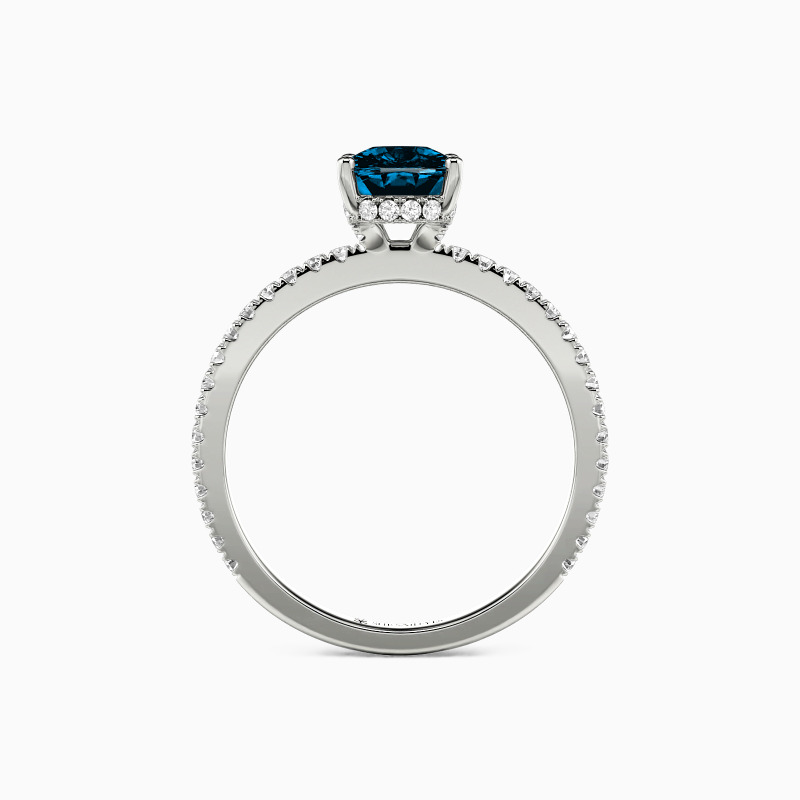 "Love You Like That" 2ct Elongated Cushion Side Stone Engagement Ring