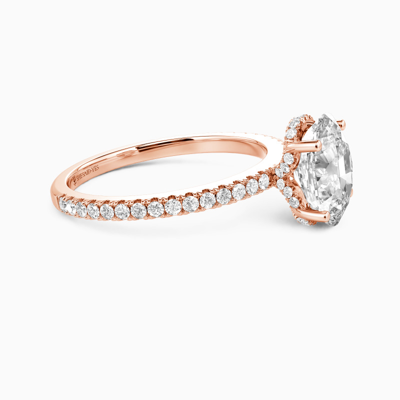 "Love You Like I Do" 3ct Oval Cut Side Stone Engagement Ring