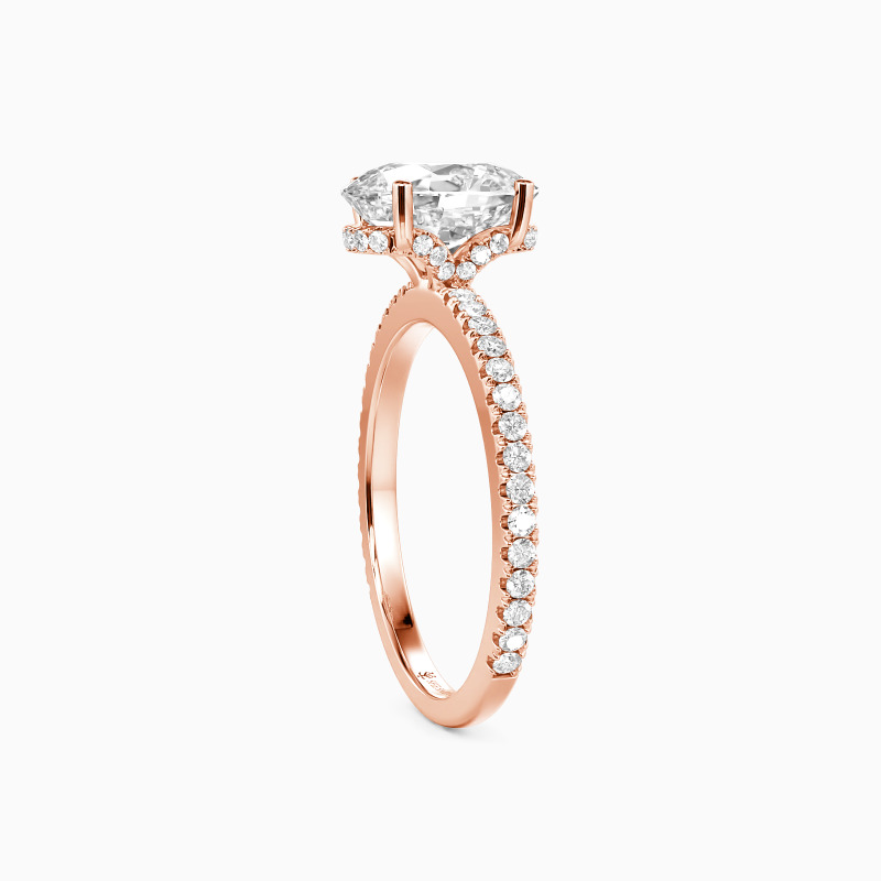 "Love You Like I Do" 3ct Oval Cut Side Stone Engagement Ring
