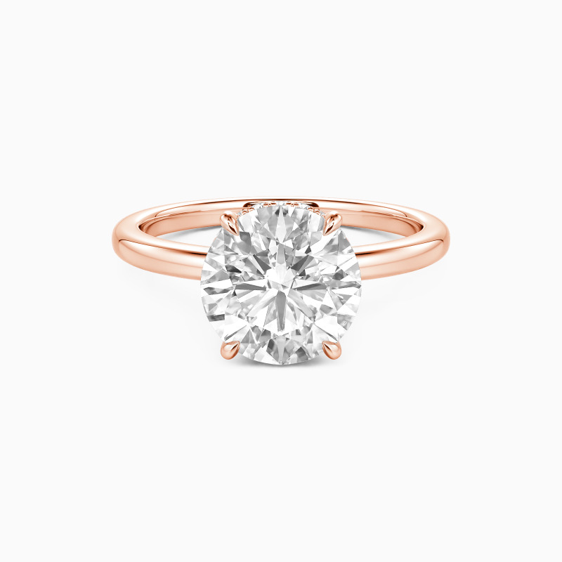"Promise of Tomorrow" Round Cut Side Stone Engagement Ring