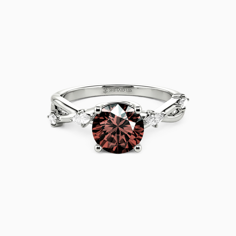 「大切な瞬間」婚約指輪 ラウンド 1.0ct ツイスト Pt950