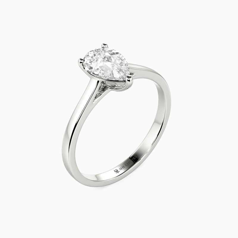 "Mein ganzes Sein" 0,5ct Birnenschliff Solitärring