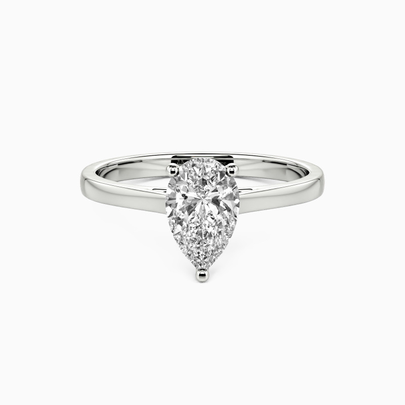 "Give You My All" 1ct Pear Cut Solitaire Engagement Ring