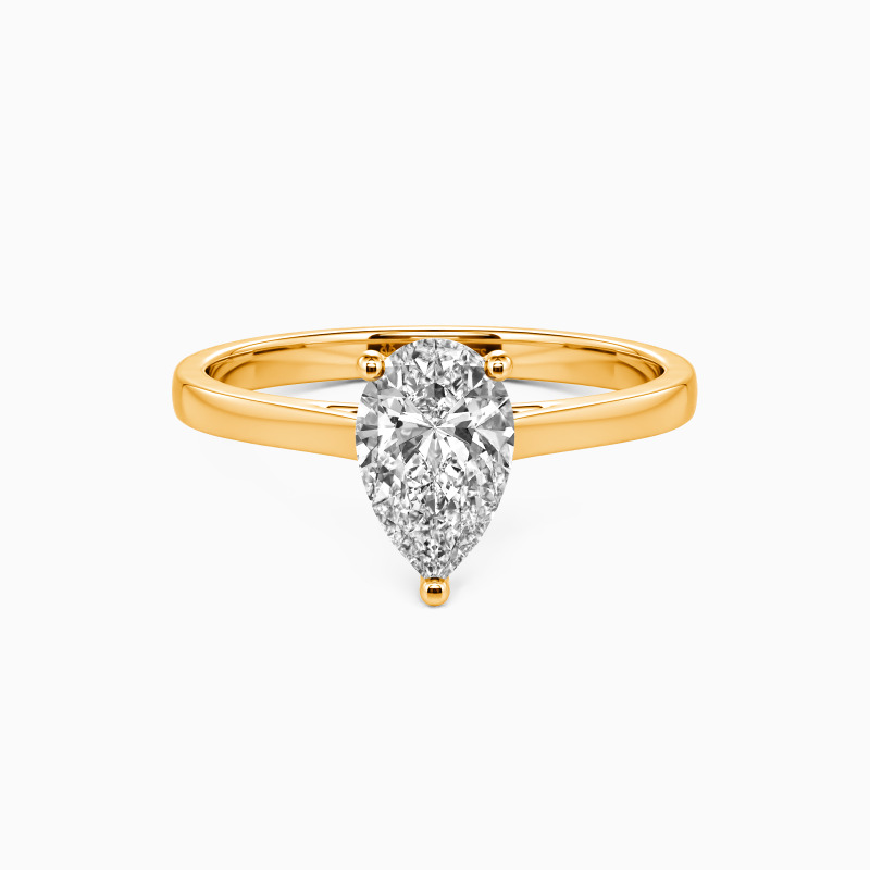 "Give You My All" Pear Cut Solitaire Engagement Ring