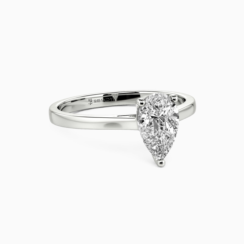 "Give You My All" 1ct Pear Cut Solitaire Engagement Ring