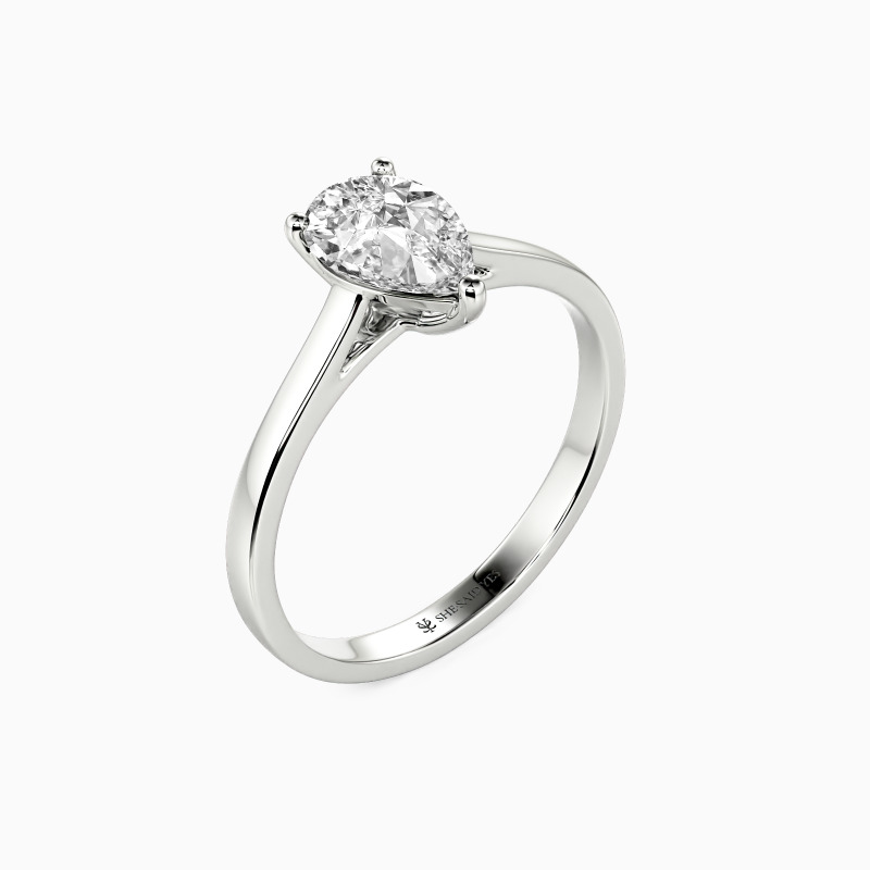 "Give You My All" 1ct Pear Cut Solitaire Engagement Ring